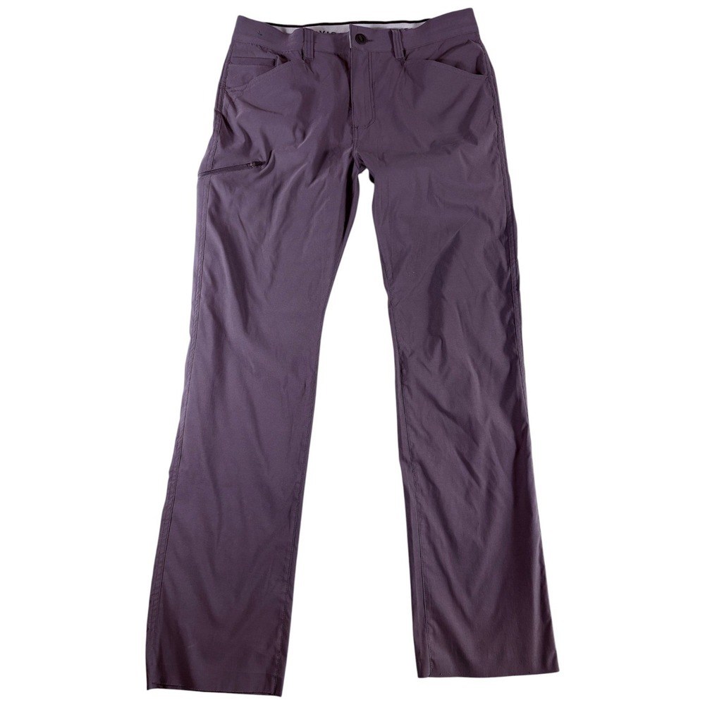 Orvis Pants Mens 36x32 Purple Straight Leg Stretch Lightweight Workwear Outdoors